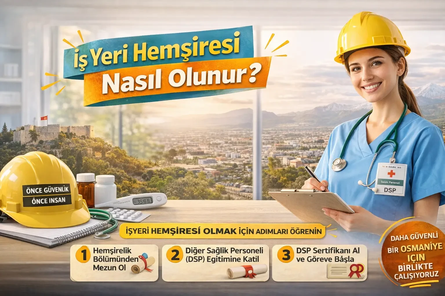 İşyeri Hemşiresi (DSP) Nasıl Olunur? Şartlar, Eğitim, Sınav ve Belge Süreci